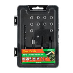 TORK CRAFT Thread Repair Kit 14pc M6 X 1.0 X 9.4mm Flange Insert