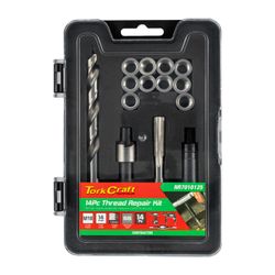 TORK CRAFT Thread Repair Kit 14pc M10 X 1.25 X 14mm Flange Insert
