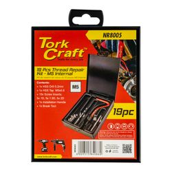 TORK CRAFT Thread Repair Kit M5 X 0.8mm Internal (metal Box)