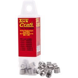 TORK CRAFT Thread Repair Kit M6 X 1.5d Replacement Inserts 10pce