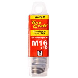 TORK CRAFT Thread Repair Kit M16 X 1d Replacement Inserts 5pce