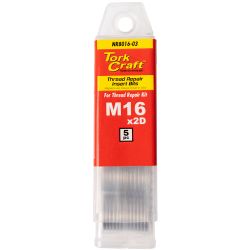 TORK CRAFT Thread Repair Kit M16 X 2d Replacement Inserts 5pce