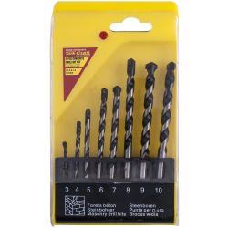 TORK CRAFT Masonry Drill Bit Set 8pc 3-4-5-6-7-8-9-10mm