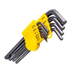 TORK CRAFT 10pc Hex L-wrench Set Imperial 1/16,5/64, 3/32,1/8,5/32,3/16,7/32,1/4