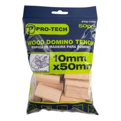 Domino Tenon 10x50mm 100pc Jar Beech Wood