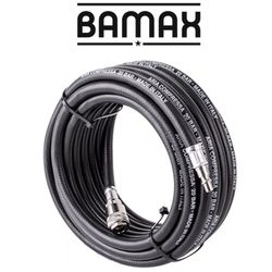 BAMAX Rubber Air Hose 10mmx10m W.quick Couplers