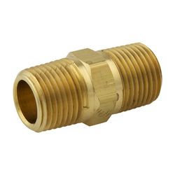 AIRCRAFT Nipple Brass 1/4x1/4 M/m
