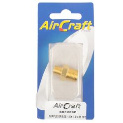AIRCRAFT Nipple Brass 1/8x1/4 M/m 1pc Pack