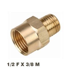 AIRCRAFT Reducer Brass 3/8x1/2 M/f