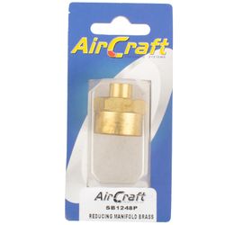 AIRCRAFT Reducing Manifold Brass 1/8x1/2 F/f 1pc Pack