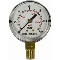 AIRCRAFT Press. Gauge 63mm 1/4' Bot. Fit 0-16bar 0-1600kpa