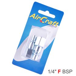 AIRCRAFT Connector Aro Type 1/4' Female 2pack