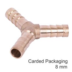 AIRCRAFT Y Type Hose Connector 8mm 1pce Blister