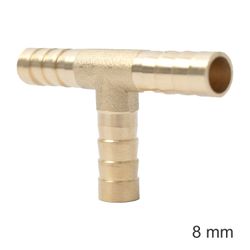 AIRCRAFT T Type Hose Connector 8mm Bulk