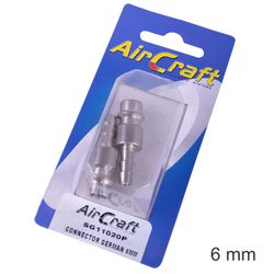 AIRCRAFT Connector German 6mm Hosetail 2pc Pack