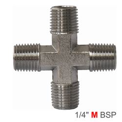 AIRCRAFT Cross Type Connector Mmmm 1/4'