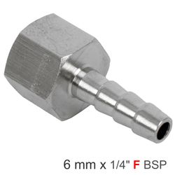 AIRCRAFT Hosetail 1/4'f X 6mm Bulk