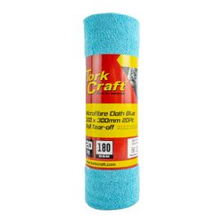 TORK CRAFT Microfibre Cloth Blue 300mm X 300mm 20pc Roll Tear-off 180gsm