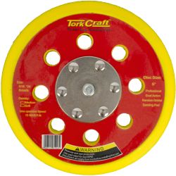 TORK CRAFT Da Sander Pad Hook And Loop 5 16 - 24unf 8 Holes Med Soft 125mm 5'