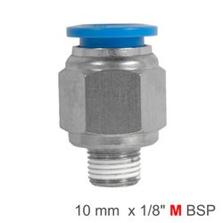 AIRCRAFT Pu Hose Fitting Straight Stud10mm-1/8 M
