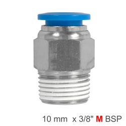 AIRCRAFT Pu Hose Fitting Straight Stud 10mm-3/8 M