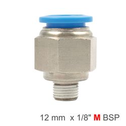 AIRCRAFT Pu Hose Fitting Straight Stud 12mm-1/8 M