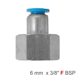 AIRCRAFT Pu Hose Fitting Straight Stud 6mm-3/8 F