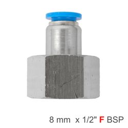 AIRCRAFT Pu Hose Fitting Straight Stud 8mm-1/2 F