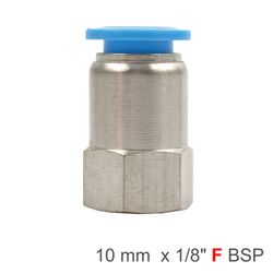 AIRCRAFT Pu Hose Fitting Straight Stud 10mm-1/8 F