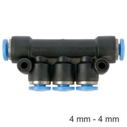 AIRCRAFT Pu Hose Fitting Manifold 4mm-4mm