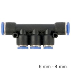 AIRCRAFT Pu Hose Fitting Manifold 6mm-4mm