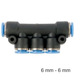 AIRCRAFT Pu Hose Fitting Manifold 6mm-6mm
