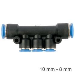 AIRCRAFT Pu Hose Fitting Manifold 10mm-8mm