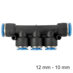 AIRCRAFT Pu Hose Fitting Manifold 12mm-10mm
