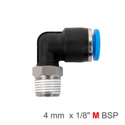 AIRCRAFT Elbow 4mm-1/8 M Pu Hose Fitting