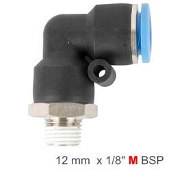 AIRCRAFT Elbow 12mm-1/8 M Pu Hose Fitting