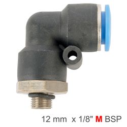 AIRCRAFT Elbow W/o-ring 12mm-1/8 M Pu Hose Fitting