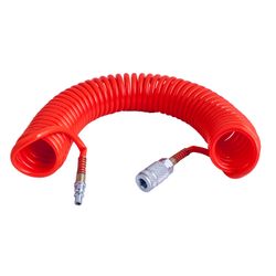 AIRCRAFT Sprial Hose 7.5mx8mm W/aro Quick Coupler