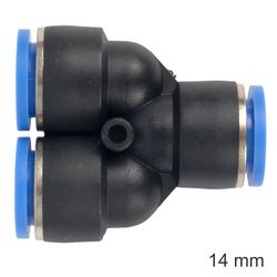 AIRCRAFT Pu Hose Fitting Y Joint 14mm