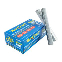 AIRCRAFT Staples 10mm 21 Gauge 5000 Per Box