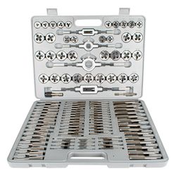 TORK CRAFT Tap & Die Set 110 Pce - Carbon Steel 2 - 18mm Blow Mould Case