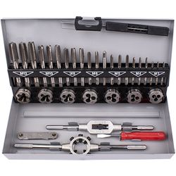 TORK CRAFT Tap And Die Set 32pce 3-12mm Hss In Steel Case