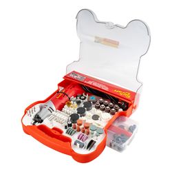TORK CRAFT Mini Rotary Tool 170w And Accessory Kit 172 Pc In Plastic Case