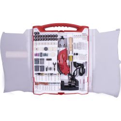TORK CRAFT Rotary Tool 170w Accessory Set 245pc With Stand And Flex Shaft