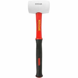 TORK CRAFT Hammer Rubber Mallet 450g (16oz) Fibreglass Handle White Non Marking