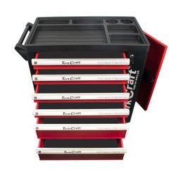 TORK CRAFT  TORK CRAFT 6 Drawer Roller Tool Cabinet On Castors Empty Mod Tc620050