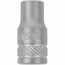 TORK CRAFT Socket 6mm 1/4' Drive Crv 12 Point