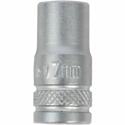TORK CRAFT Socket 7mm 1/4' Drive Crv 12 Point