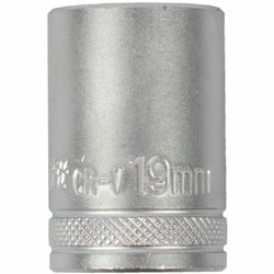 TORK CRAFT Socket 19mm X 25.8mm 1/2' Drive Crv 12 Point
