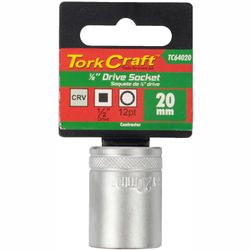 TORK CRAFT Socket 20mm X 27.8mm 1/2' Drive Crv 12 Point
